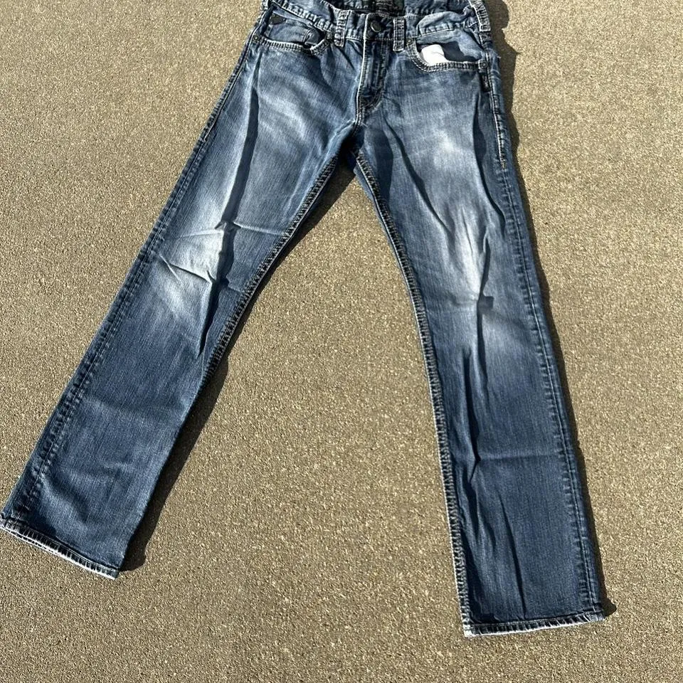 Silver Jeans Co. Men's Blue and Navy Jeans