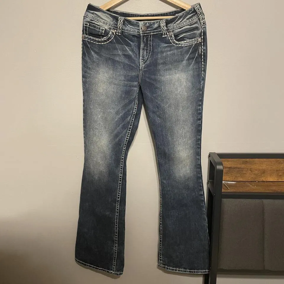 Silver Jeans Co. Men's Blue and Navy Jeans