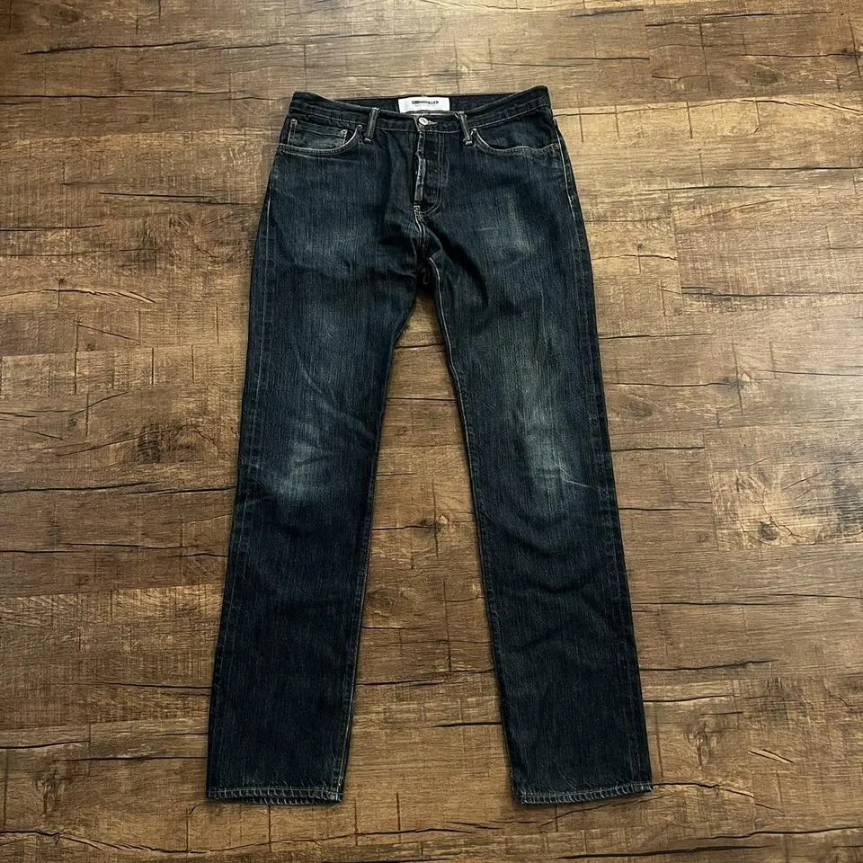 Simon Miller Men's Navy and Blue Jeans
