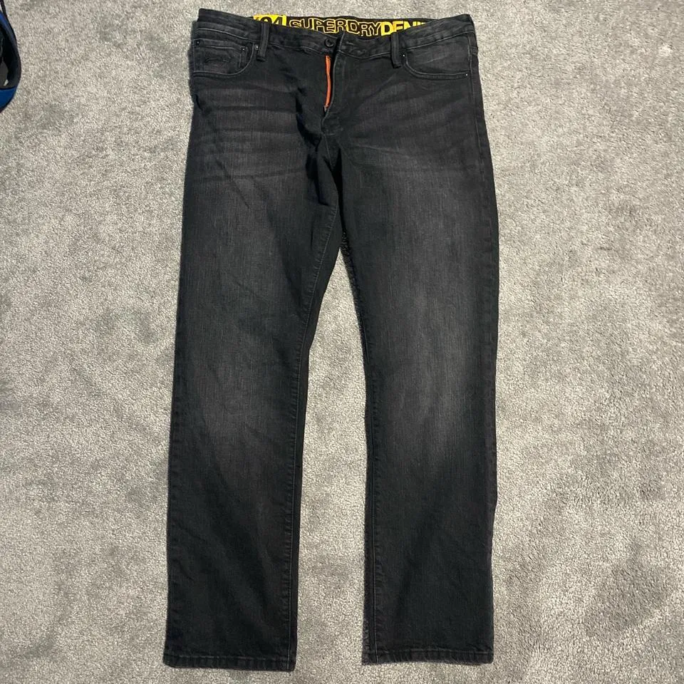 Superdry Men's Black Jeans