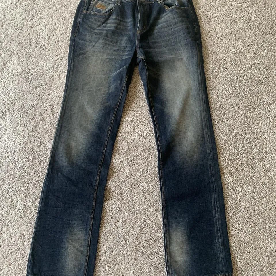 Superdry Men's Blue and Navy Jeans