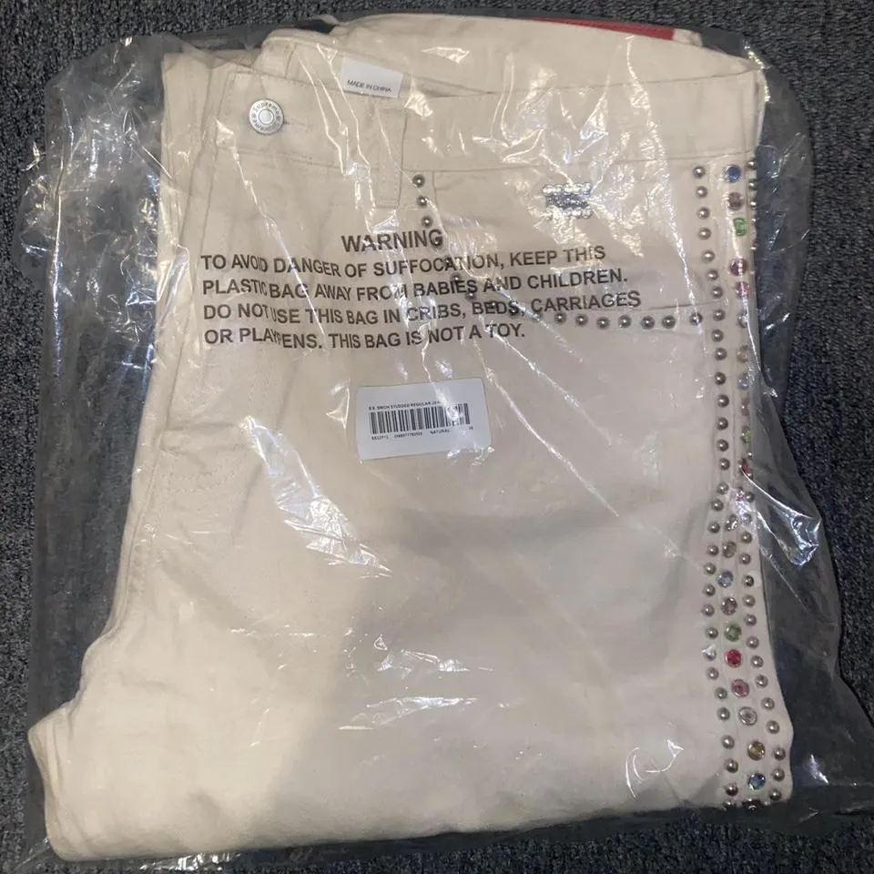 Supreme Men's Cream Jeans