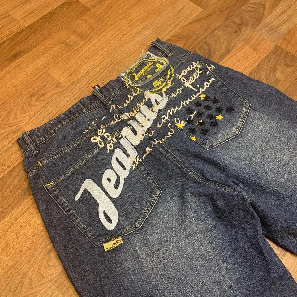 Supreme Men's Blue and White Jeans