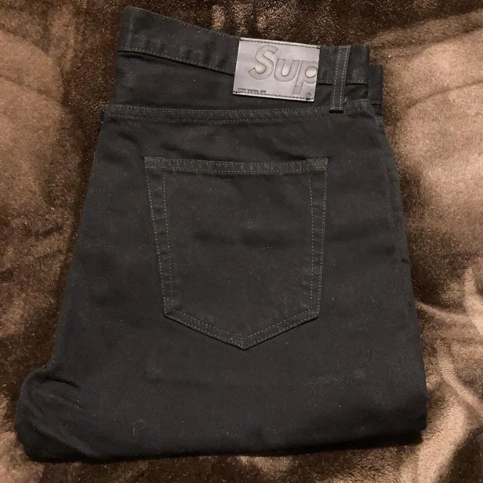 Supreme Men's Black Jeans