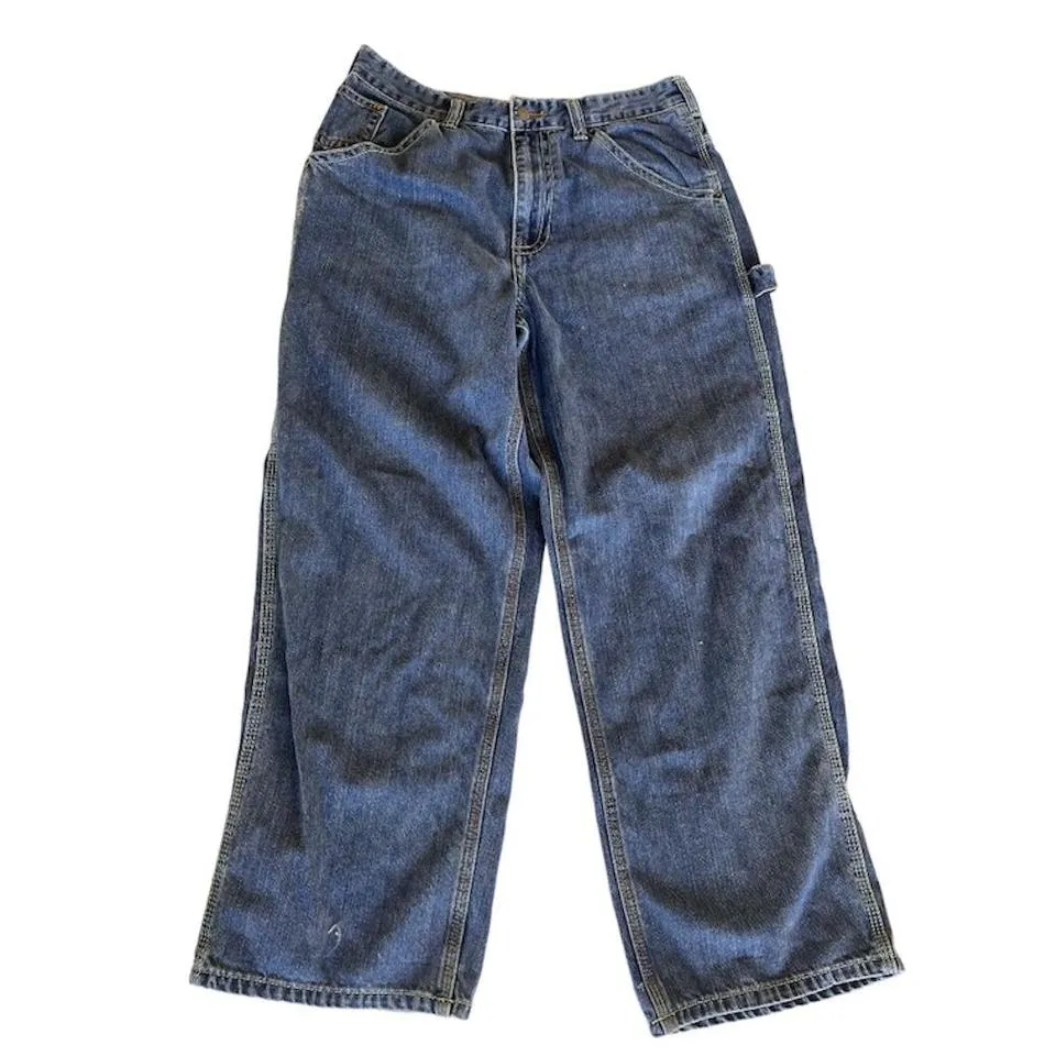 Timberland Men's Navy and Blue Jeans