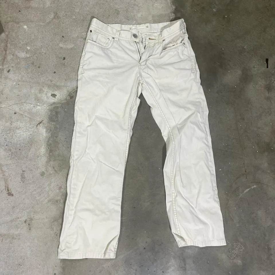 Tommy Bahama Men's Cream and White Jeans