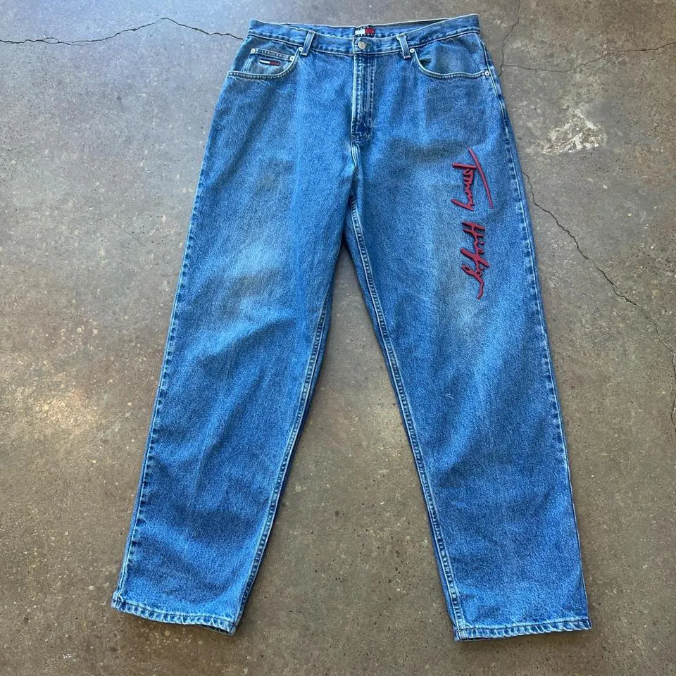 Tommy Hilfiger Men's Blue and Navy Jeans