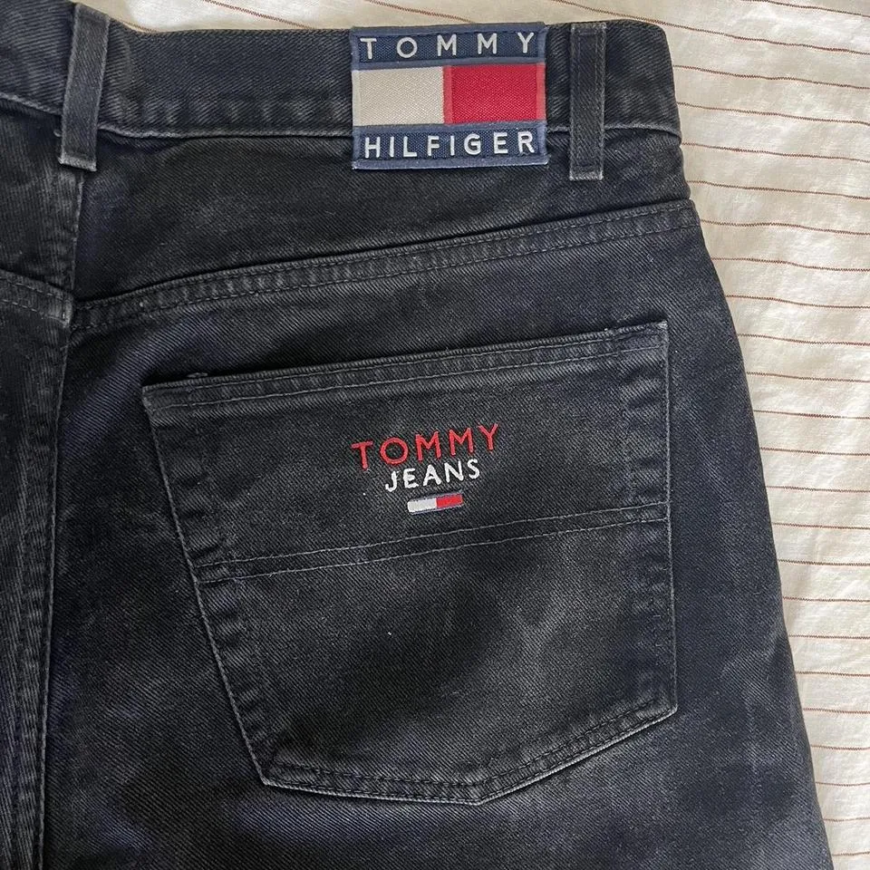 Tommy Hilfiger Men's Black and Blue Jeans