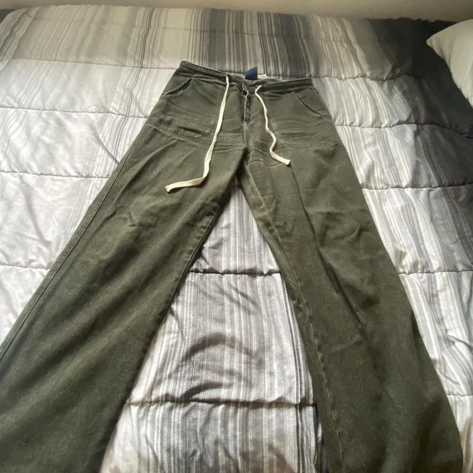 Tommy Hilfiger Men's Green and Black Jeans