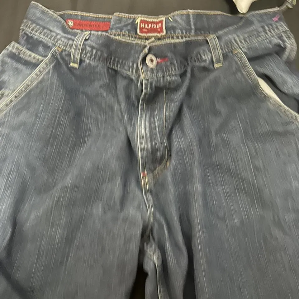 Tommy Hilfiger Men's Blue and Navy Jeans
