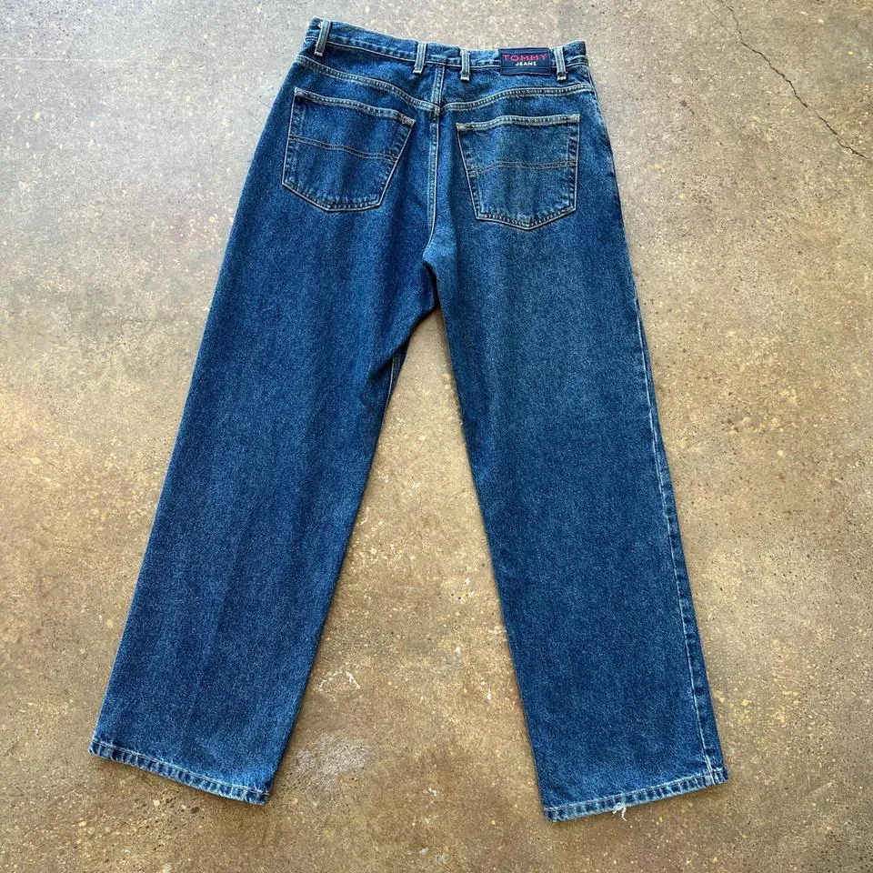 Tommy Hilfiger Men's Navy and Blue Jeans