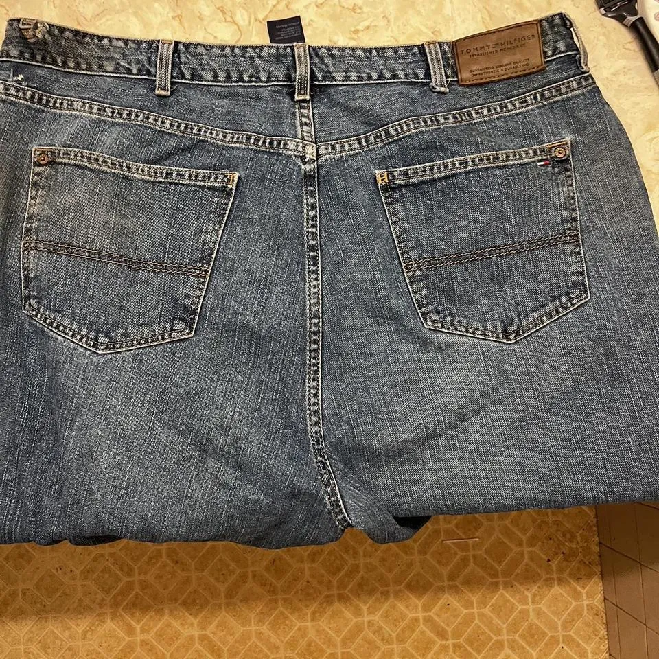 Tommy Hilfiger Men's Blue and Navy Jeans