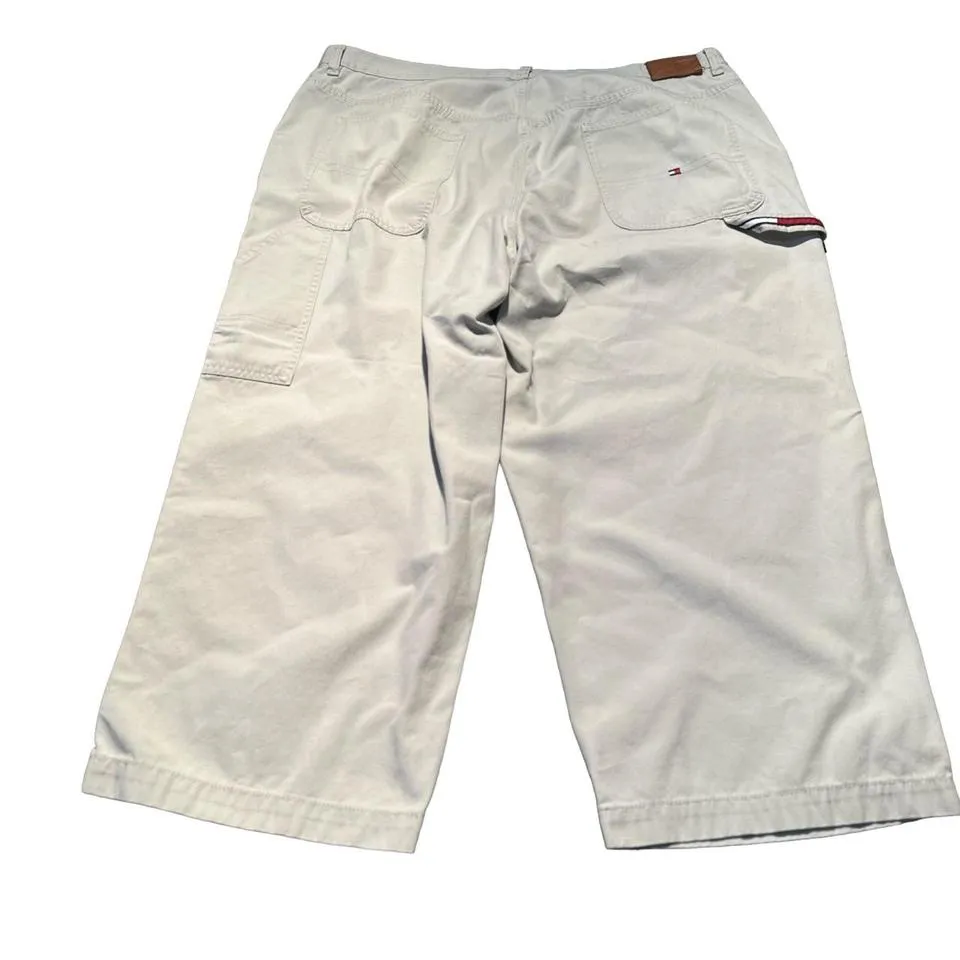 Tommy Hilfiger Men's White and Red Jeans