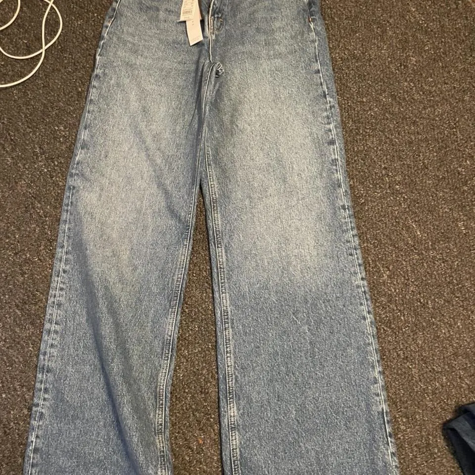 Topshop Men's Navy Jeans