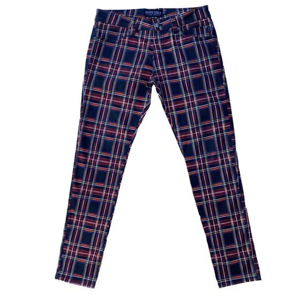 Tripp NYC Men's Red and Navy Jeans