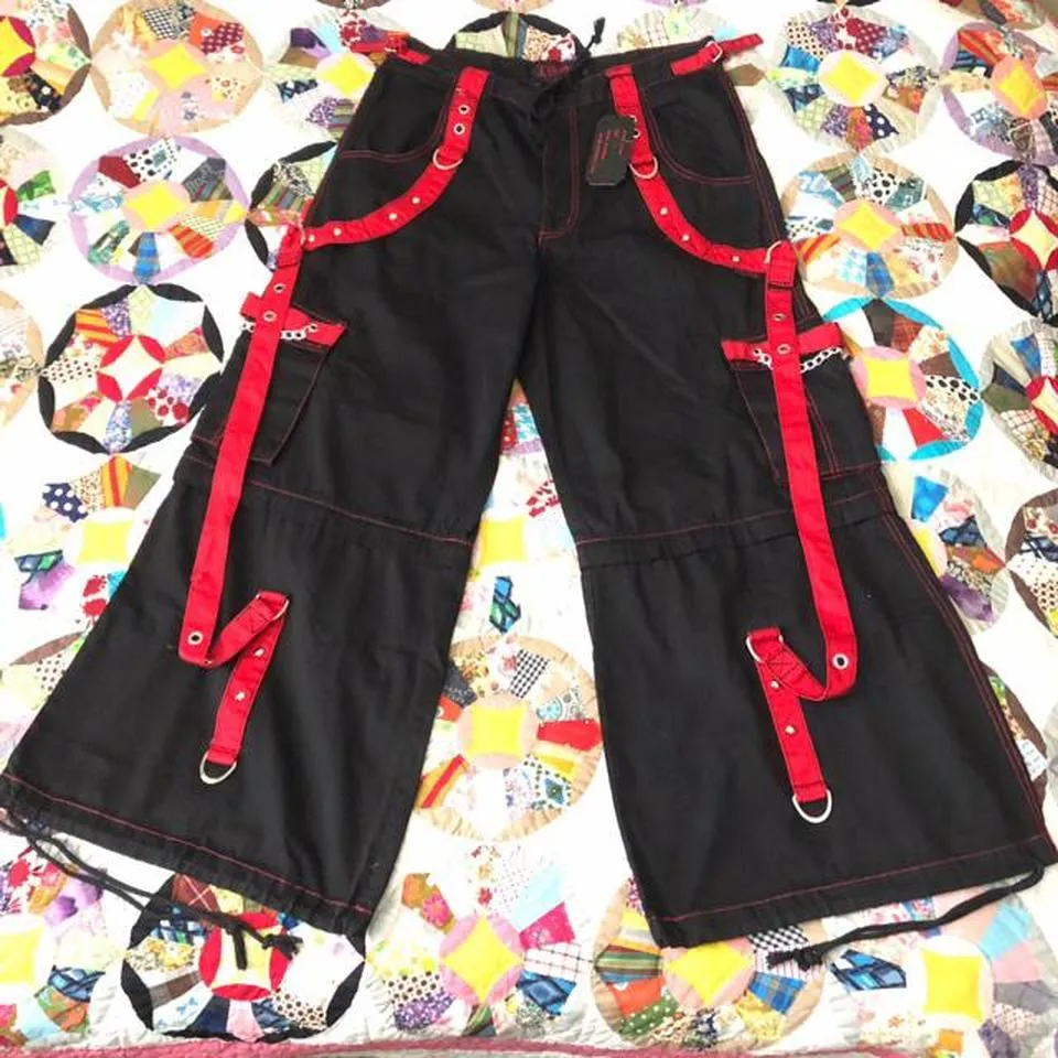 Tripp NYC Men's Black and Red Jeans