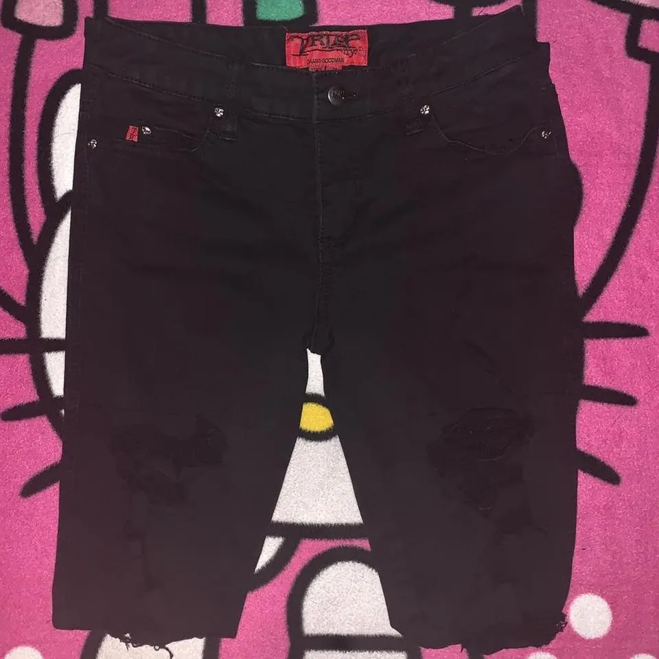Tripp NYC Men's Black and Red Jeans