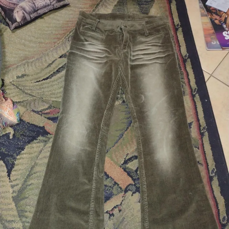 Tripp NYC Men's Green and Khaki Jeans