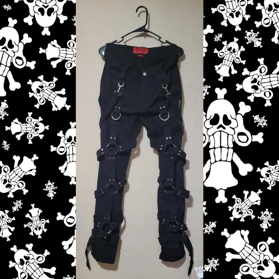 Tripp NYC Men's Black and Silver Jeans