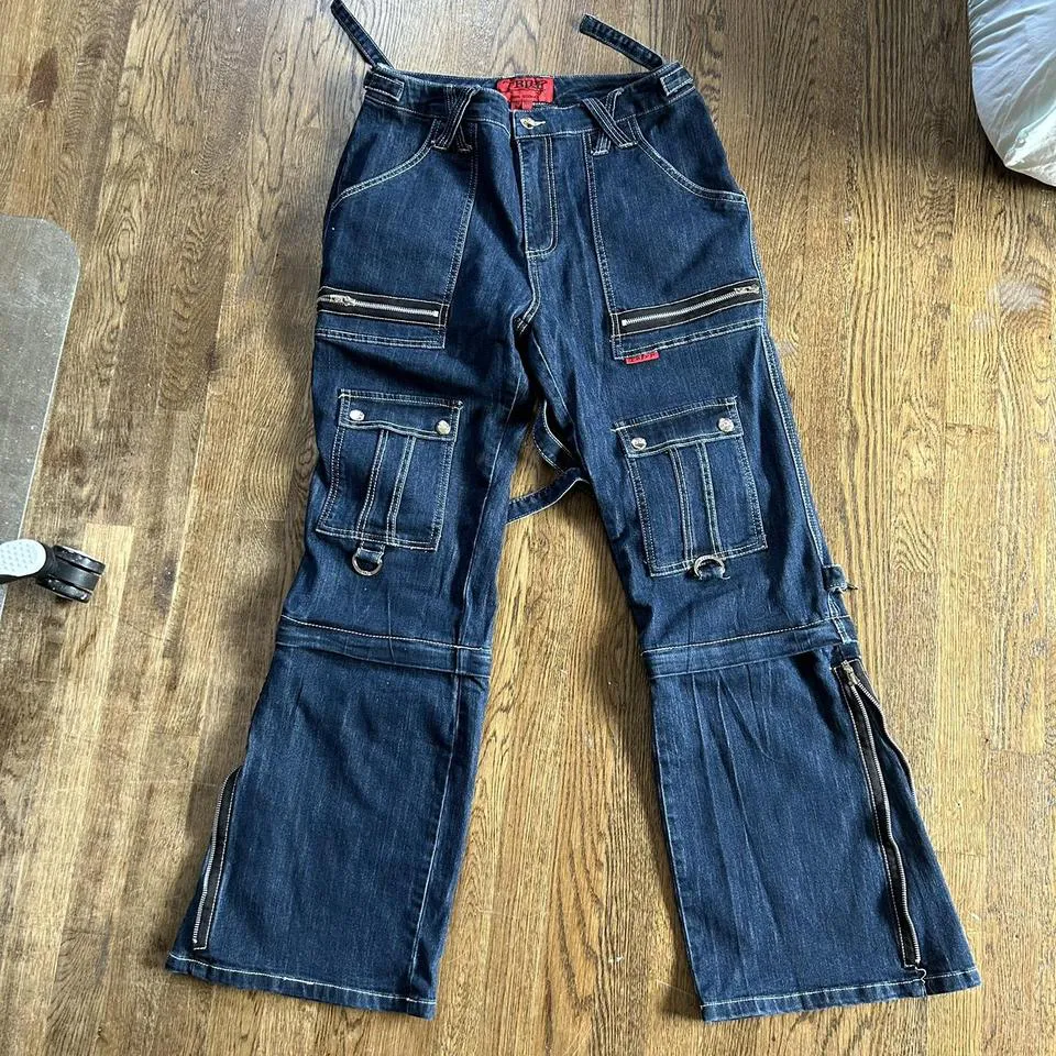 Tripp NYC Men's Navy and Black Jeans
