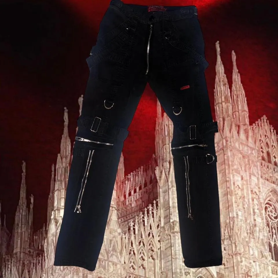 Tripp NYC Men's Black and Silver Jeans