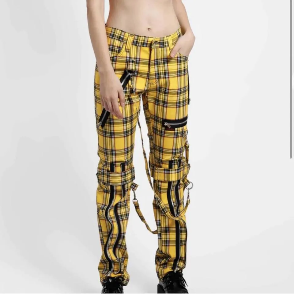 Tripp NYC Men's Yellow and Black Jeans