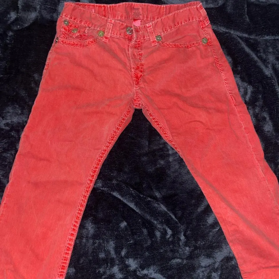 True Religion Men's Red Jeans