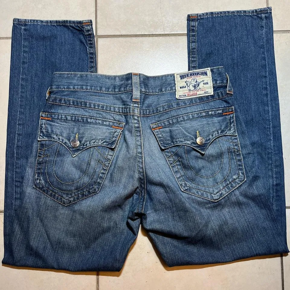 True Religion Men's Blue Jeans