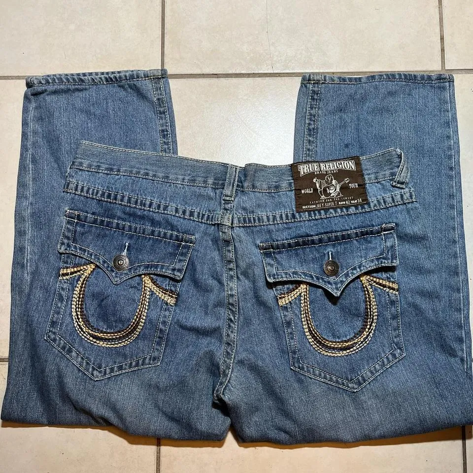 True Religion Men's Blue Jeans