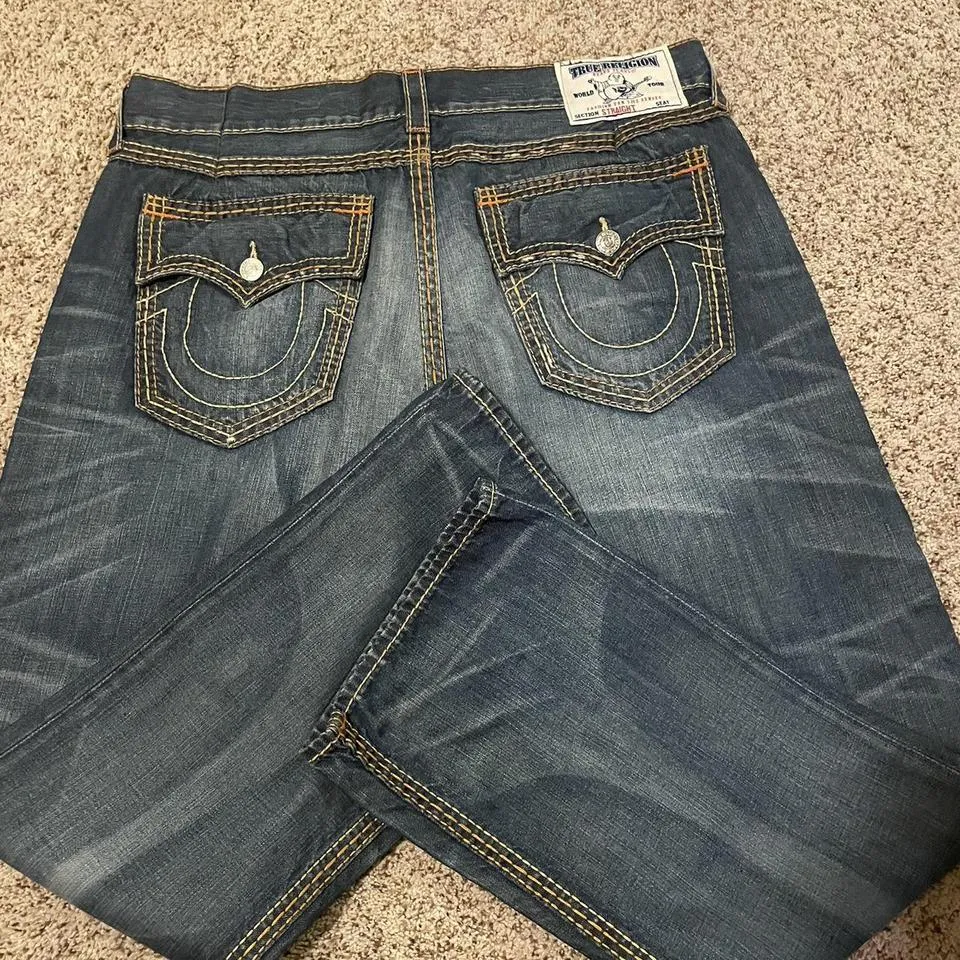 True Religion Men's Blue Jeans