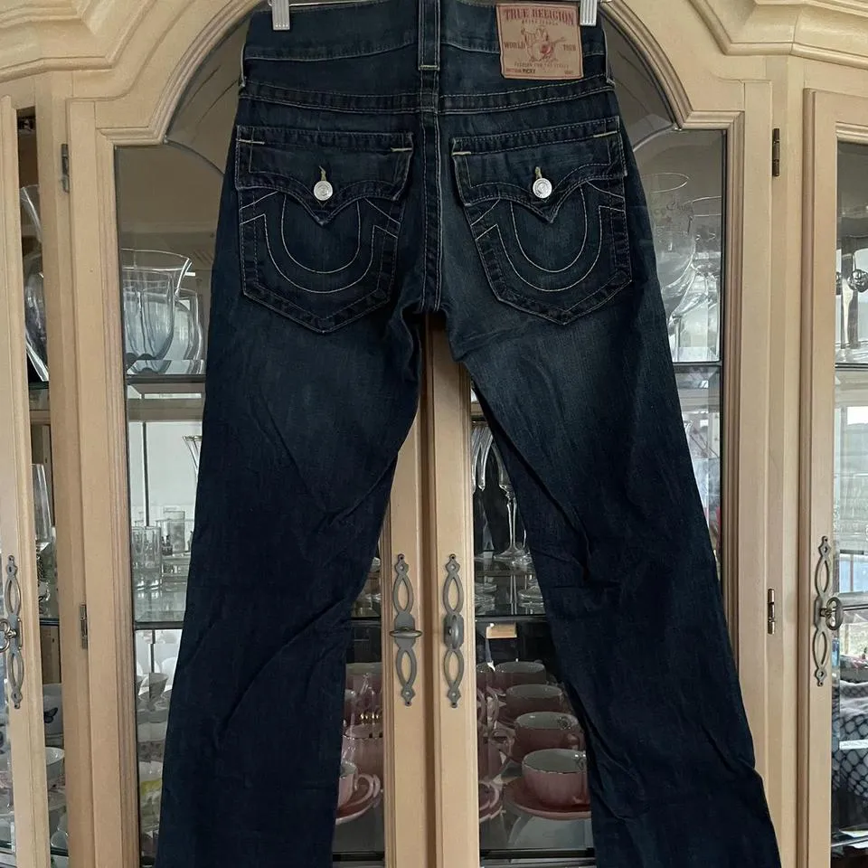 True Religion Men's Blue and Navy Jeans