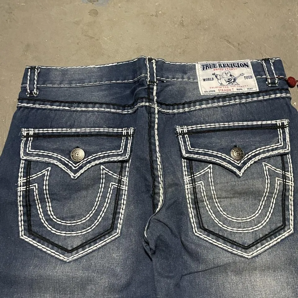True Religion Men's Blue Jeans