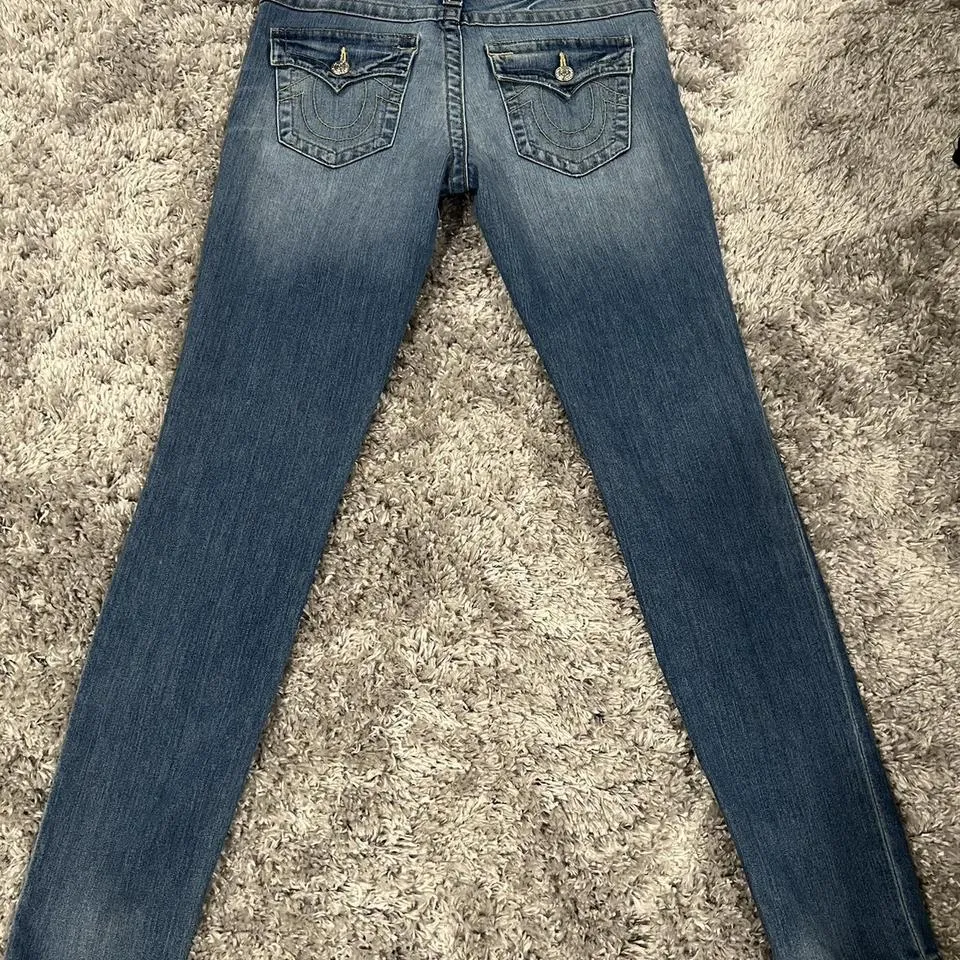 True Religion Men's Blue and Navy Jeans
