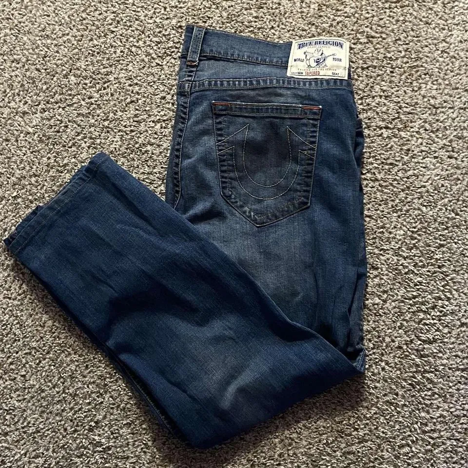 True Religion Men's Blue Jeans