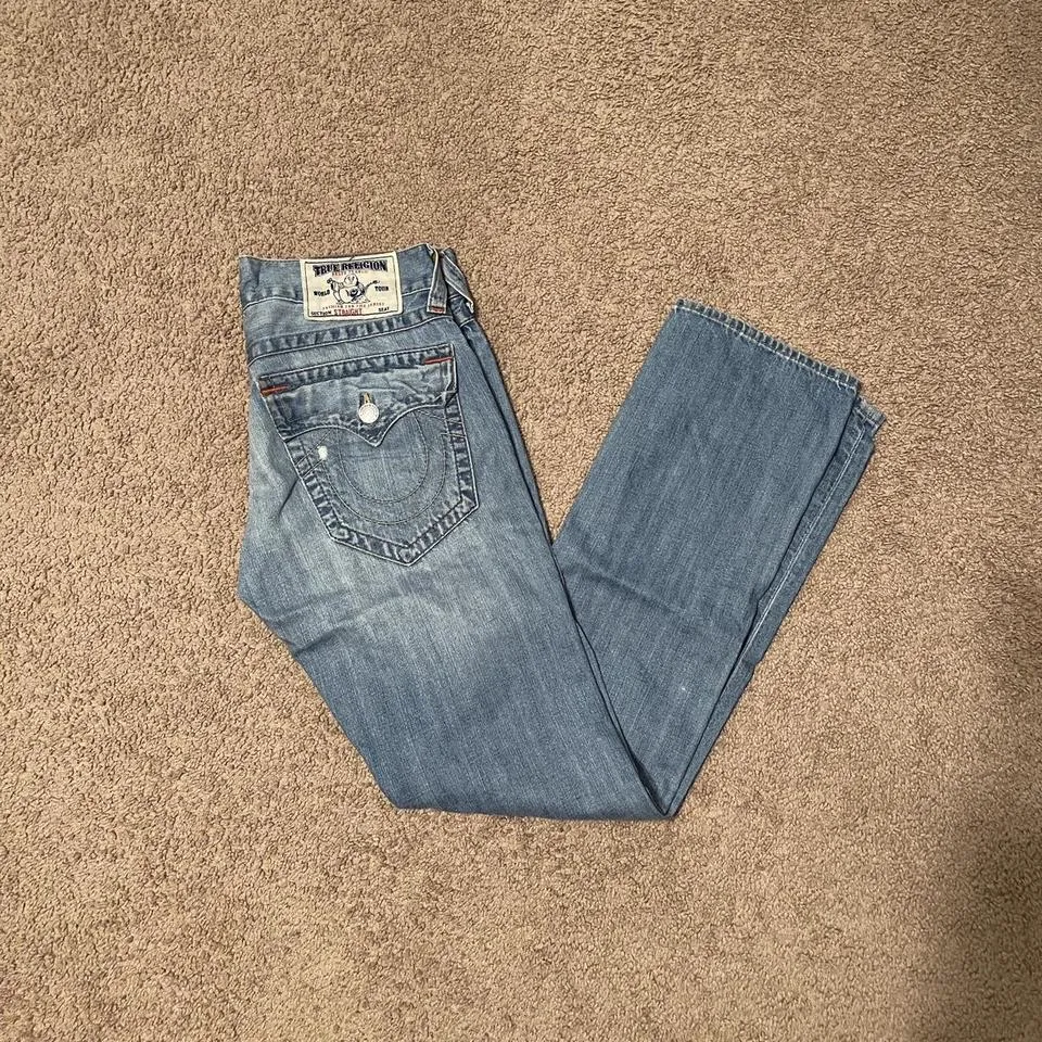 True Religion Men's Blue Jeans