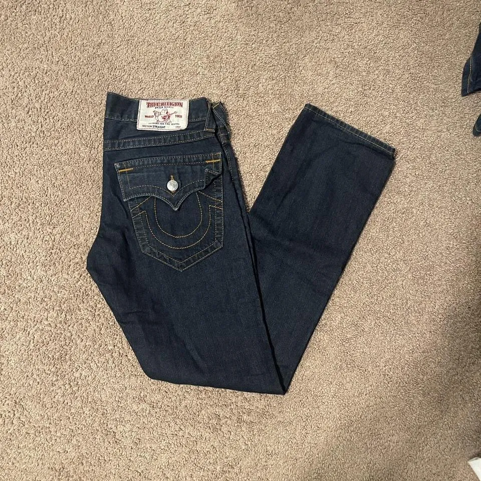 True Religion Men's Navy Jeans