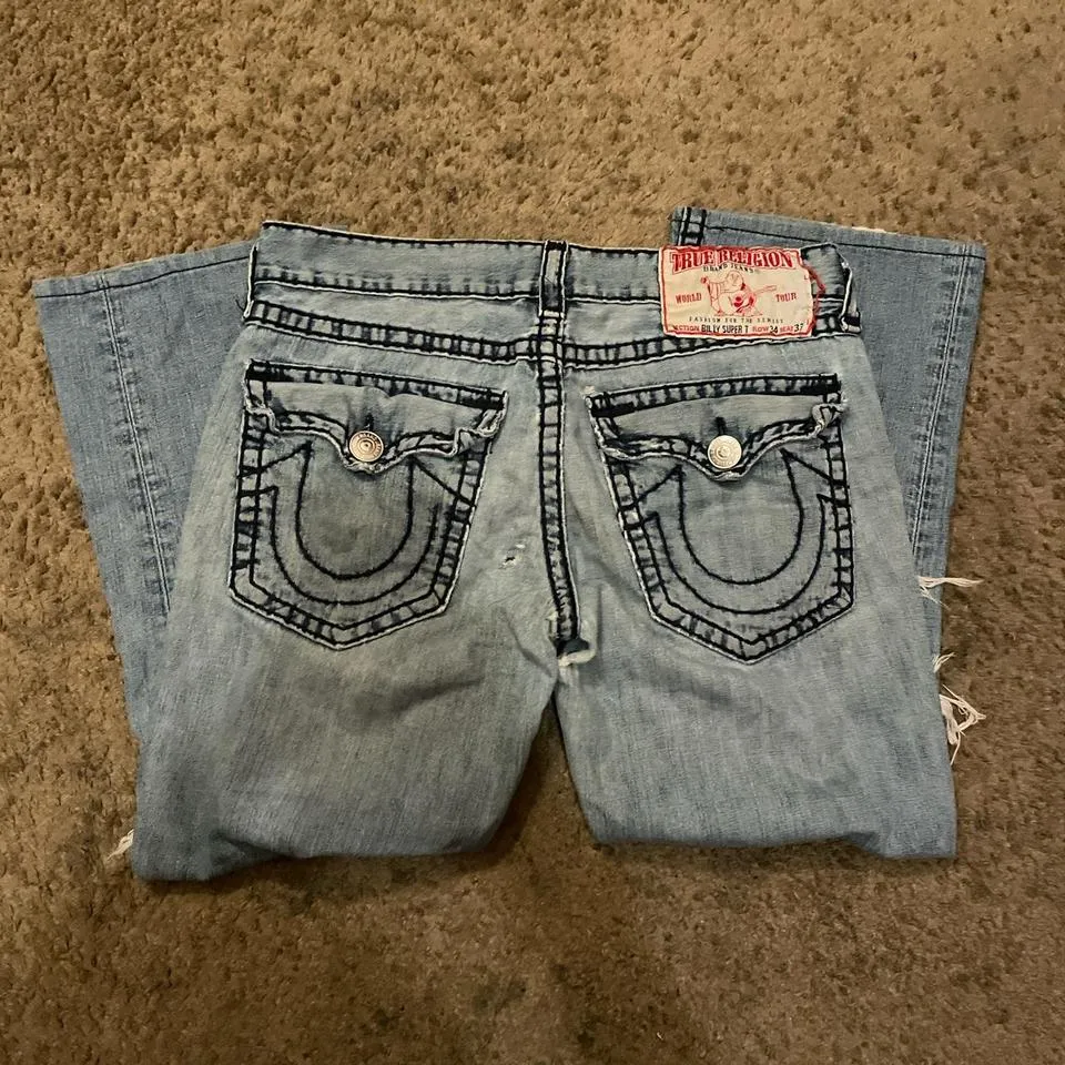 True Religion Men's Blue Jeans