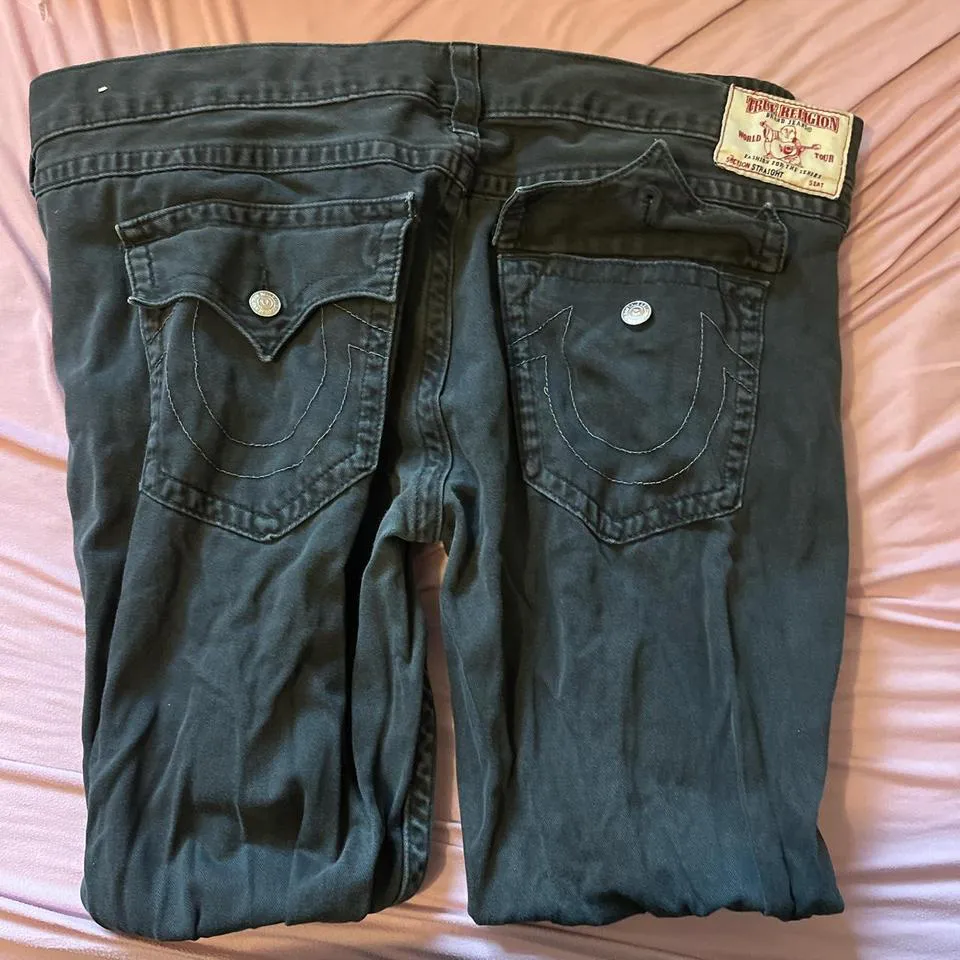 True Religion Men's Black Jeans