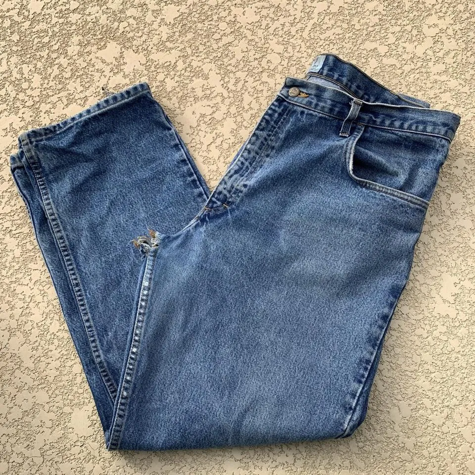 Unbranded Men's Navy and Blue Jeans