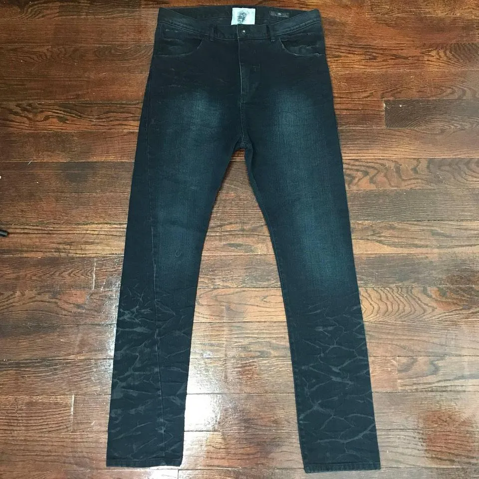 Unbranded Men's Black and Grey Jeans