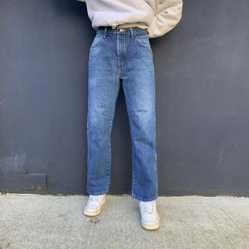 Unbranded Men's White and Blue Jeans