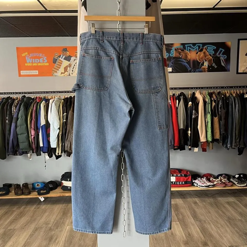 Unbranded Men's Blue and Orange Jeans