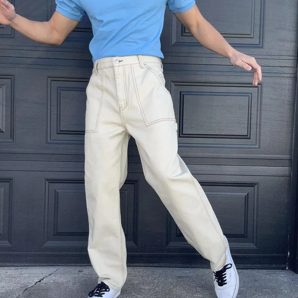 Unbranded Men's Khaki and Tan Jeans
