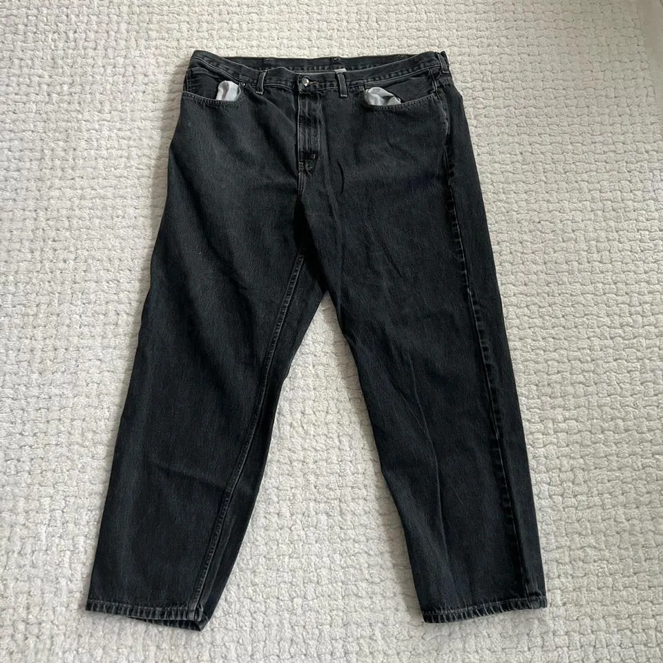 Unbranded Men's Black and Grey Jeans