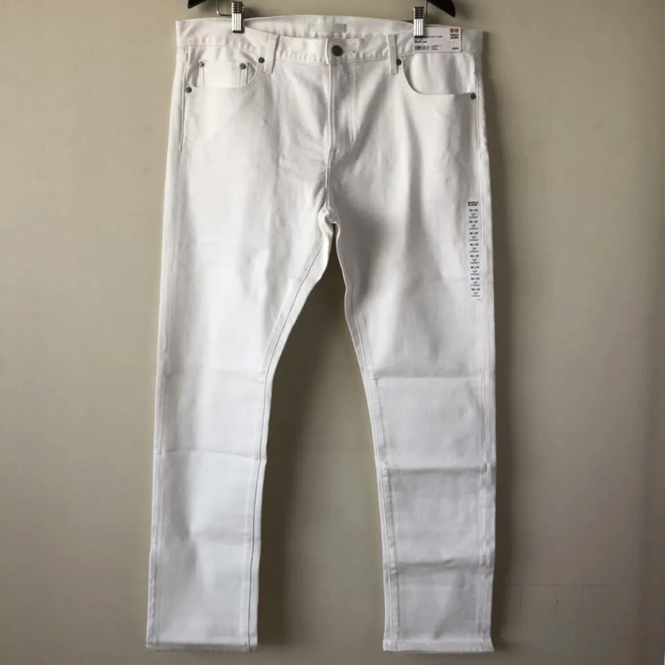 UNIQLO Men's White Jeans