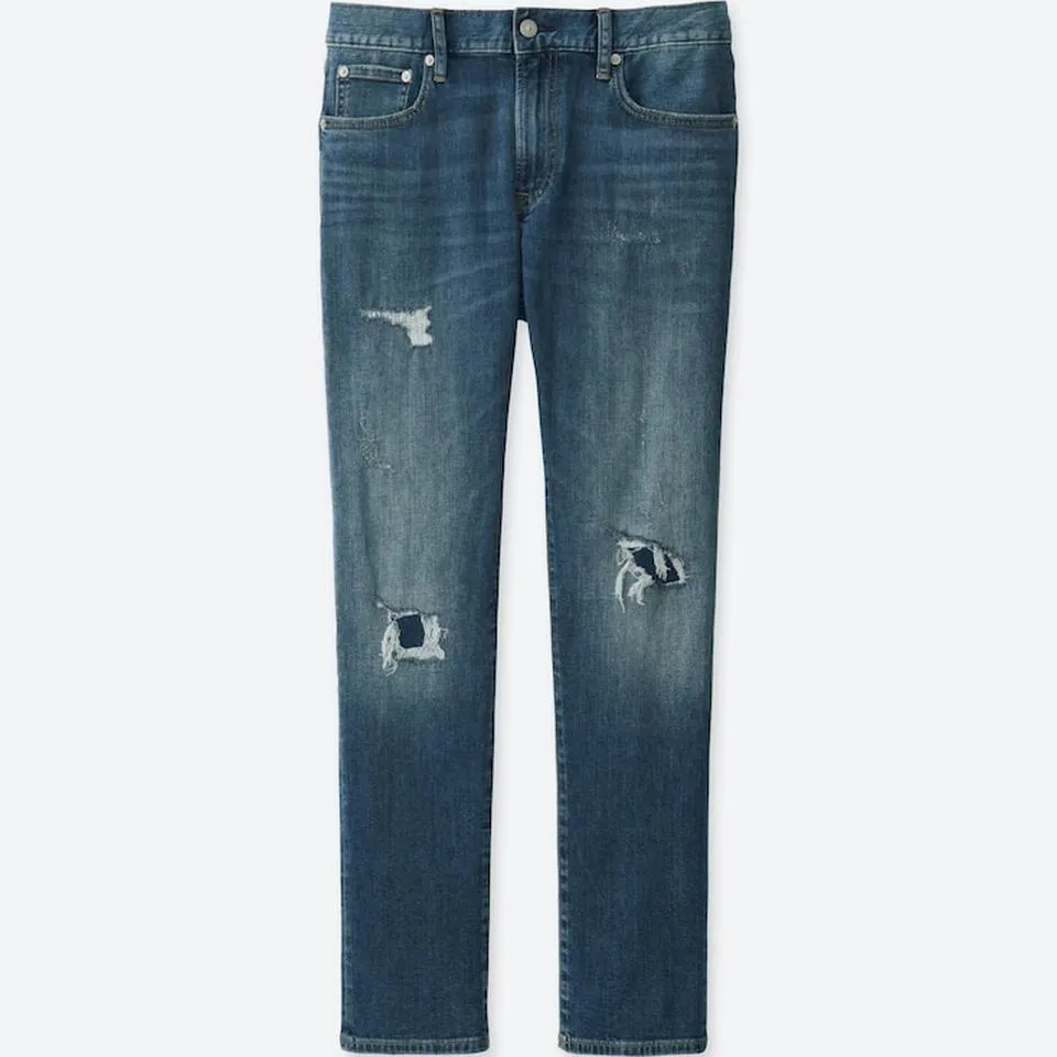 UNIQLO Men's Blue and Navy Jeans