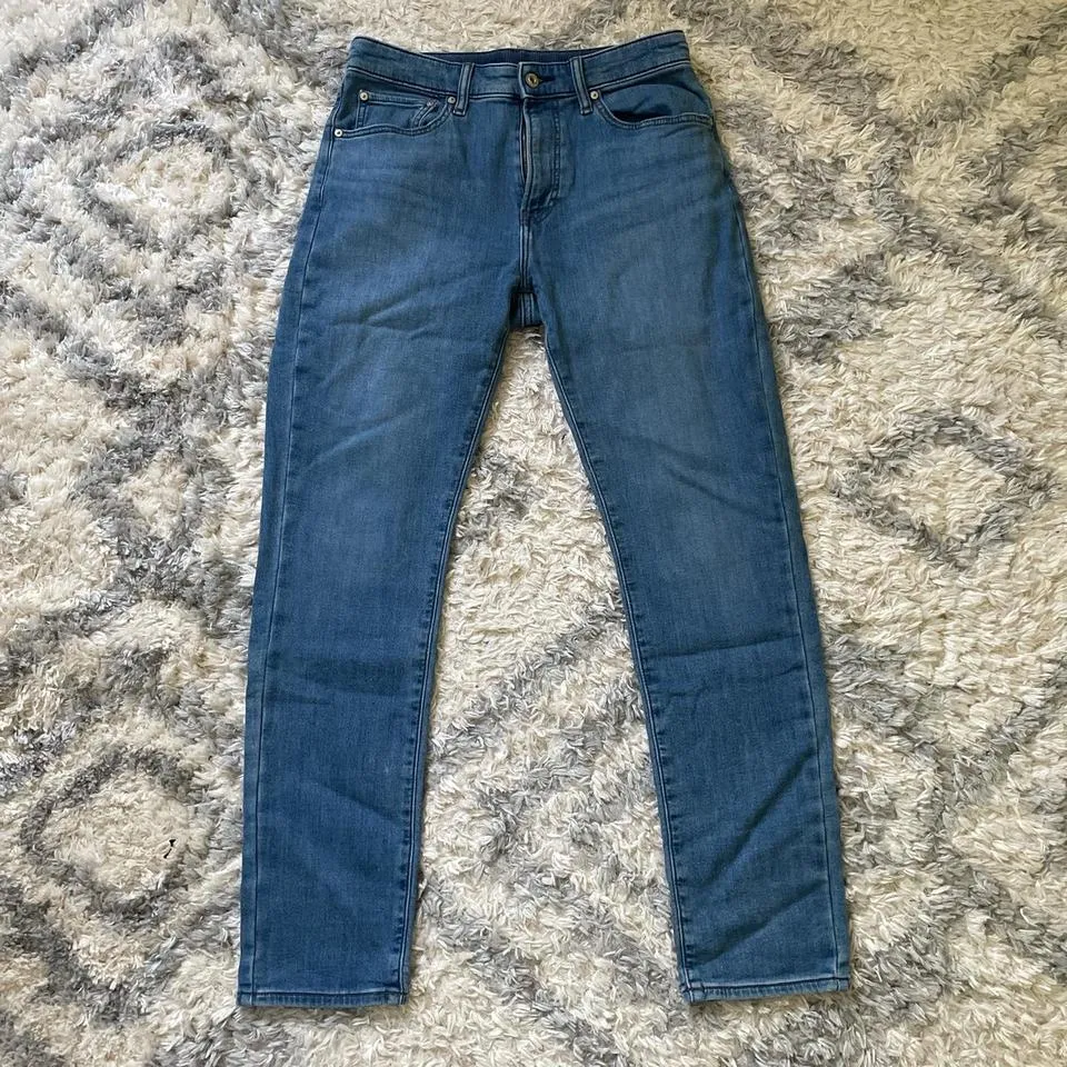 UNIQLO Men's Blue and Navy Jeans