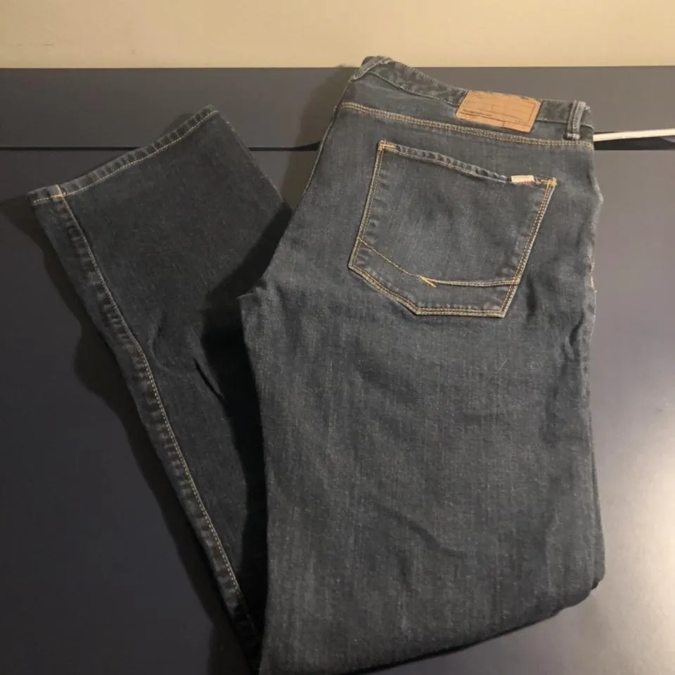 Vans Men's Navy and Blue Jeans