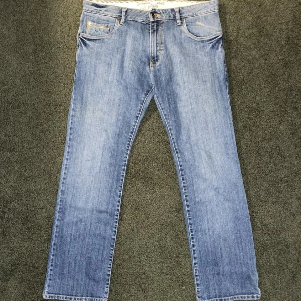 Vans Men's Blue and Navy Jeans