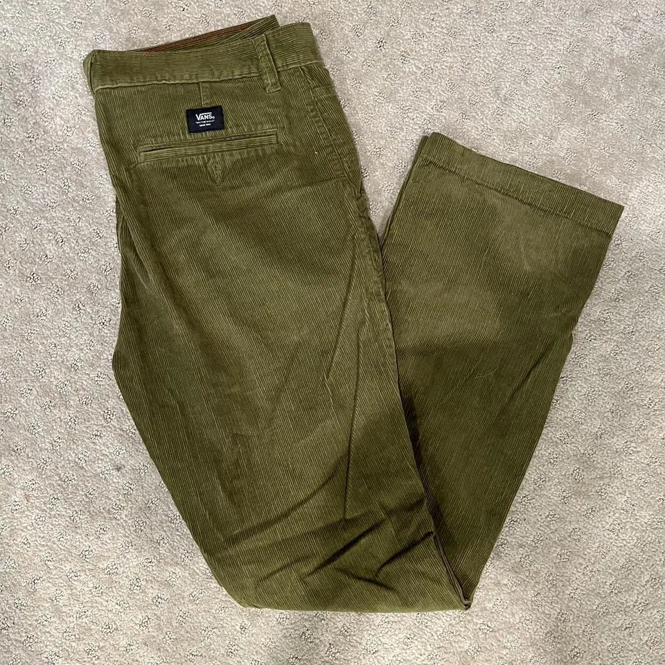 Vans Men's Green and Khaki Jeans